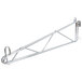 A Metro chrome metal truss with a clip on the end.