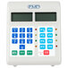 A white FMP digital commercial kitchen timer with blue and white buttons.