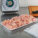CKF 88115 (#10S) White Foam Meat Tray 10 3/4" x 5 3/4" x 1/2" - 500/Case Main Thumbnail 1