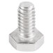A close-up of a stainless steel Nemco CanPro cutter locking bolt.
