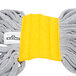 A yellow and grey Unger SmartColor microfiber tube mop head.