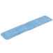 A blue microfiber mop pad.