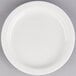A Tuxton Colorado bright white narrow rim china plate.