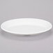 A white oval china platter.