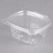 Genpak 6 oz. Clear Hinged Deli Container - 100/Pack Main Thumbnail 2