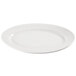 A white oval Homer Laughlin china platter.