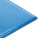 A close up of a blue Menu Solutions Hamilton menu board.
