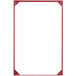 A red rectangular frame with white background.