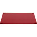 A red rectangular Menu Solutions menu board with corner corners.