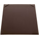 A brown square Menu Solutions Kearny menu board.