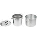 A Vollrath Wear-Ever aluminum double boiler set with a pot and lid.
