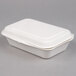 EcoChoice Compostable Sugarcane / Bagasse 4" x 6 1/2" x 2" Take-Out Container - 125/Pack Main Thumbnail 3