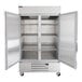 Beverage-Air HBR44HC-1 Horizon Series 47" Two Section Solid Door Reach in Refrigerator with LED Lighting Main Thumbnail 4
