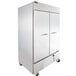 Beverage-Air HBR44HC-1 Horizon Series 47" Two Section Solid Door Reach in Refrigerator with LED Lighting Main Thumbnail 3