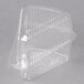 Polar Pak 5" High Dome Clear Hinged Slice Container - 20/Pack Main Thumbnail 2