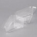 Polar Pak 5" High Dome Clear Hinged Slice Container - 20/Pack Main Thumbnail 4