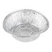 A Baker's Mark extra deep aluminum foil pie pan with a white background.