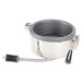 A stainless steel pot with a handle and a cord, part of a Paragon Kettle Korn Conversion Kit.