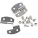 A Paragon Lift Off door hinge set with two stainless steel hinges and screws.