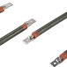 The Paragon 516041 heating element with metal corners and three electrical cables with green and orange wires.