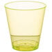 Fineline Quenchers 402-Y 2 oz. Neon Yellow Hard Plastic Shot Cup - 2500/Case Main Thumbnail 2