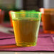Fineline Quenchers 402-Y 2 oz. Neon Yellow Hard Plastic Shot Cup - 2500/Case Main Thumbnail 1