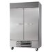 Beverage-Air HBF49-1-HS 52" Bottom Mount Horizon Series Two Section Half Door Reach In Freezer with LED Lighting Main Thumbnail 1