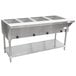 Advance Tabco HF-4E-240 Four Pan Electric Steam Table with Undershelf - Open Well, 208/240V Main Thumbnail 1