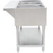 An Advance Tabco stainless steel electric steam table with an undershelf.