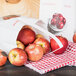 1/2 Peck "Country Fresh - Sophomore" Apple White Kraft Paper Produce Market Stand Bag with Handle - 500/Case Main Thumbnail 5