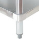 A stainless steel Advance Tabco hot food table with a metal undershelf.