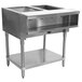 Advance Tabco WB-2G Liquid Propane Two Pan Wetbath Powered Hot Food Table with Undershelf - Open Well Main Thumbnail 1