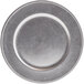 Tabletop Classics by Walco TRS-6629 13" Silver Round Plastic Charger Plate with Beaded Rim Main Thumbnail 2