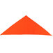 An orange triangle shaped chef neckerchief.