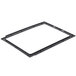 A black rectangular door gasket for a Solwave commercial microwave.