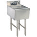 Advance Tabco CR-HS-15 Stainless Steel Underbar Hand Sink with Deck Mount Faucet - 15" x 21" Main Thumbnail 1
