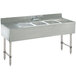 Advance Tabco CRB-63C Lite Three Compartment Stainless Steel Bar Sink with Two 18" Drainboards - 72" x 21" Main Thumbnail 1