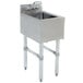Advance Tabco SL-HS-12 Stainless Steel Underbar Hand Sink with Splash Mount Faucet - 12" x 18" Main Thumbnail 1