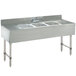 Advance Tabco CRB-53C Three Compartment Stainless Steel Bar Sink with Two 12" Drainboards - 60" x 21" Main Thumbnail 1