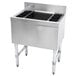 Advance Tabco SLI-12-24-7 Stainless Steel Underbar Ice Bin with 7-Circuit Cold Plate - 24" x 18" Main Thumbnail 1