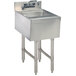 Advance Tabco SL-HS-15 Stainless Steel Underbar Hand Sink with Splash Mount Faucet - 15" x 18" Main Thumbnail 1