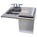 Advance Tabco D-24-SIBL Stainless Steel Drop-In Hand Sink with Ice Bin - 21" x 18" Main Thumbnail 1