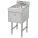 Advance Tabco SC-15-TS Stainless Steel Underbar Hand Sink with Soap / Towel Dispensers - 15" x 21" Main Thumbnail 1