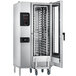A large stainless steel Convotherm C4ED20.10GB liquid propane combination oven with a door open.