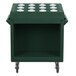 Cambro TDCR12192 Granite Green Tray and Dish Cart with Cutlery Rack and Protective Vinyl Cover Main Thumbnail 3