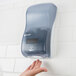 San Jamar SHF900TBL Rely Arctic Blue Hybrid Touchless Foam Soap Dispenser - 5 1/2" x 4" x 12" Main Thumbnail 1
