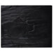 An American Metalcraft black faux slate rectangular platter with a black surface.