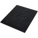 An American Metalcraft black rectangular melamine platter with a faux slate design on a white background.