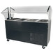 Advance Tabco BMACP4-B-SB Mechanically Assisted Four Well Everyday Buffet Cold Pan Table with Enclosed Base - Open Well Main Thumbnail 1