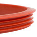 A close-up of a red Avantco bowl gasket.